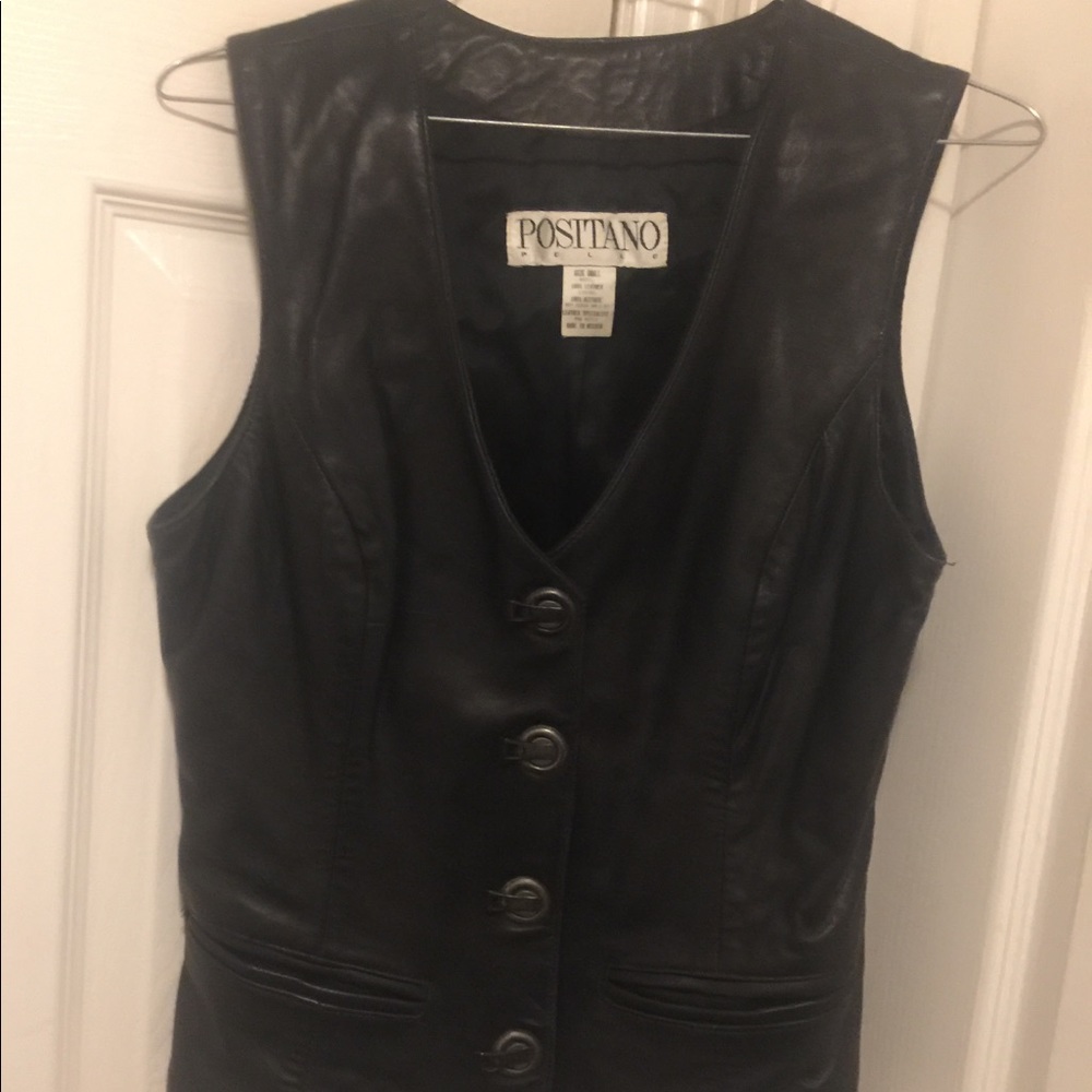 Positano leather Pelle vest